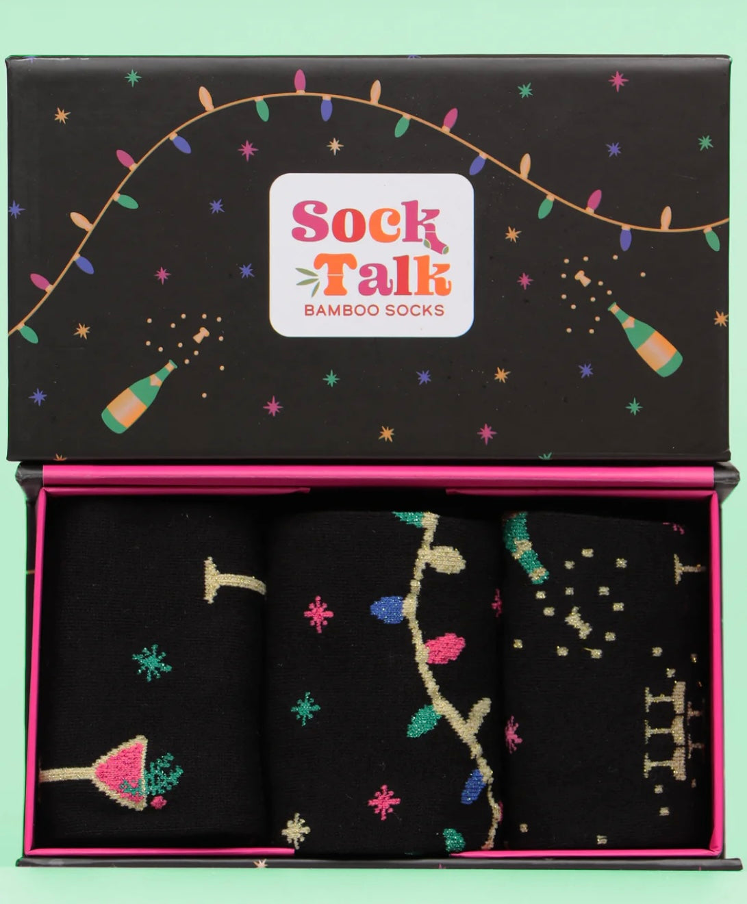 Woman's Bamboo Socks Gift Box - Party Celebration