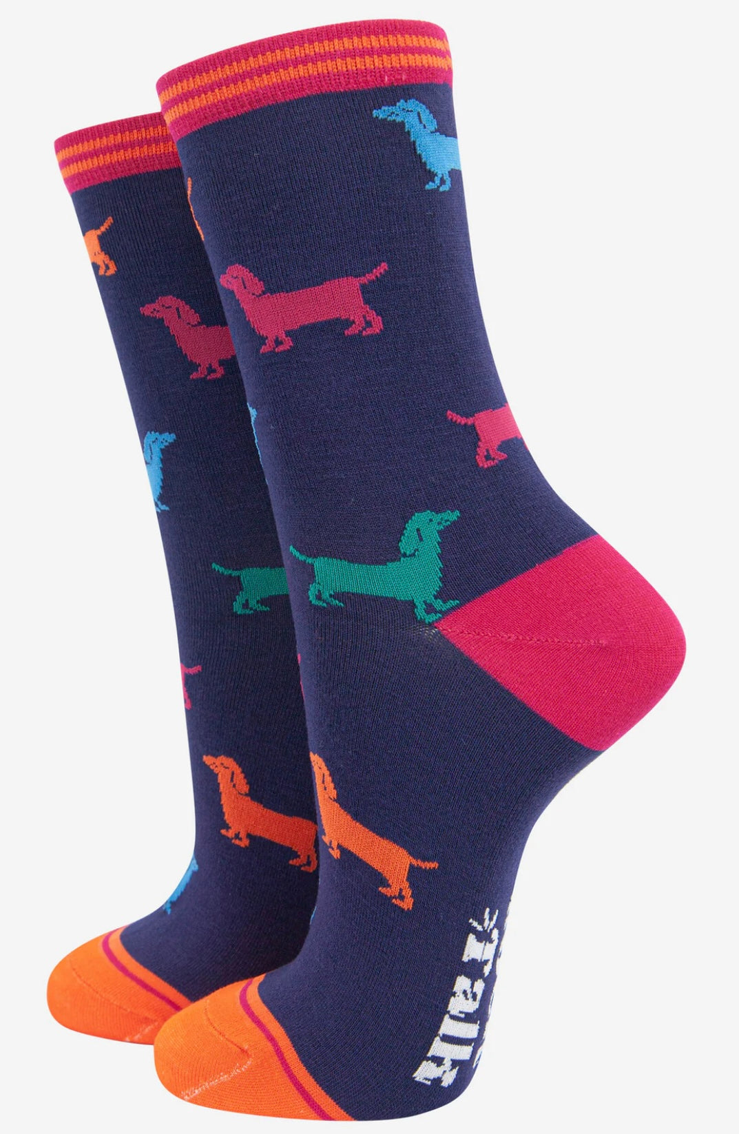 Women's Bamboo Socks - Gift Box - Sausage Dogs