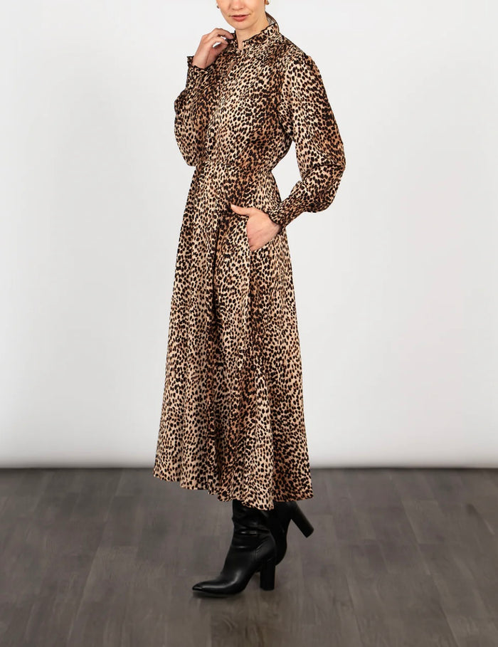 Imogen Midaxi Dress - Neutral, Leopard