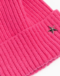 Bonnie Pom Pom Hat - Fuchsia, Silver Star